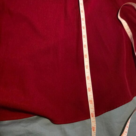 Red lightweight sleeveless top, 2X - Picture 6 of 6